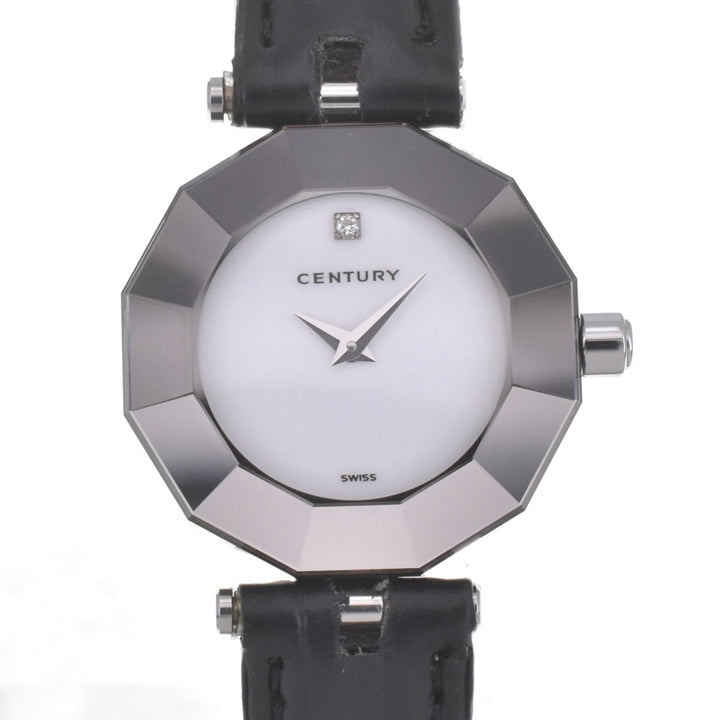 CENTURY Time gem 1P diamond white Dial Quartz Ladies
 Watch B#141923