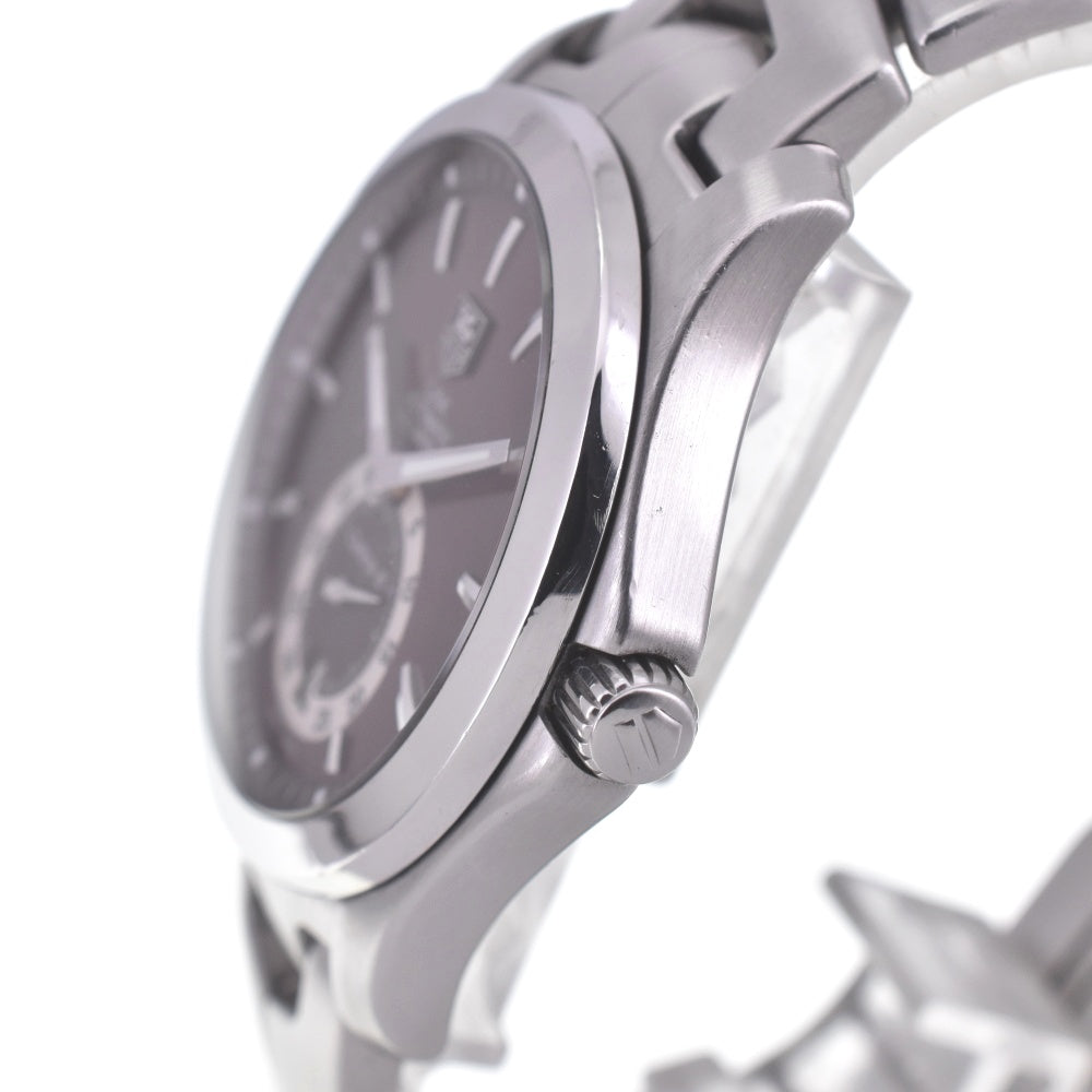 with paper TAG HEUER Link Caliber 6 WJF211C.BA0570 Small second date Brown Dial Automatic Men's
 Watch C#141935