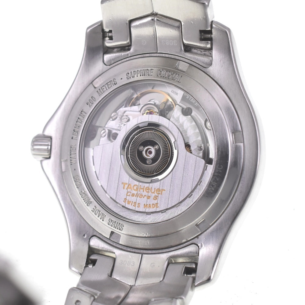 with paper TAG HEUER Link Caliber 6 WJF211C.BA0570 Small second date Brown Dial Automatic Men's
 Watch C#141935