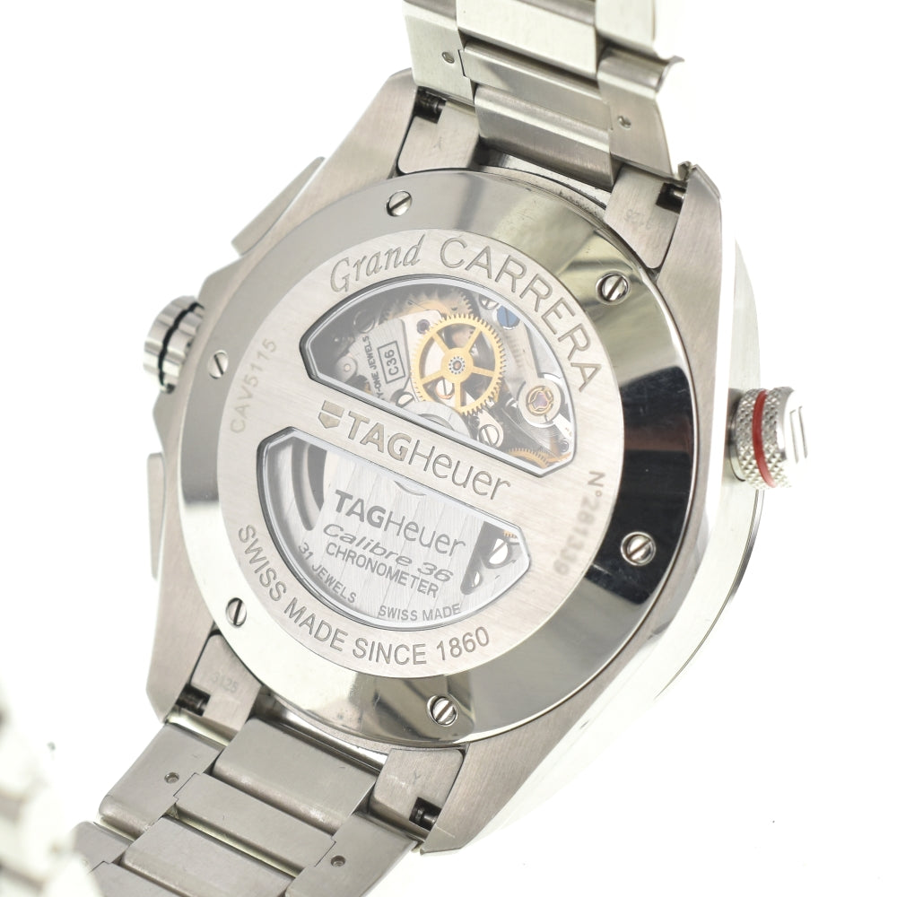 TAG HEUER Grand Carrera Caliber 36 CAV5115 Chronograph Date black Dial Automatic Men's
 Watch B#141943