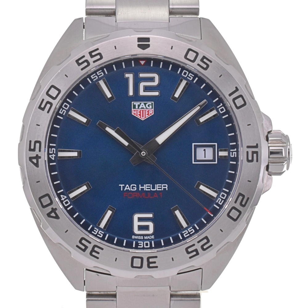 with paper TAG HEUER Formula 1 WAZ1118 Date blue Dial Quartz Men's
 Watch G#141944