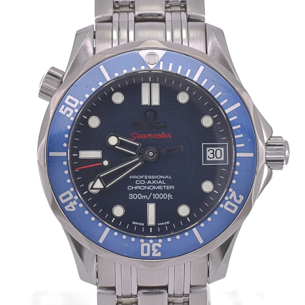 with paper OMEGA Seamaster 300M Co-Axial Chronometer 2222.80 blue Dial Automatic Boy's
 Watch H#141974