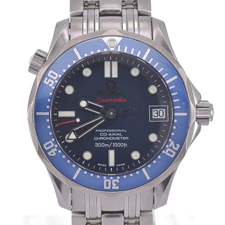 with paper OMEGA Seamaster 300M Co-Axial Chronometer 2222.80 blue Dial Automatic Boy's
 Watch H#141974