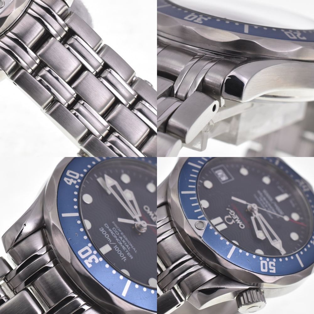 with paper OMEGA Seamaster 300M Co-Axial Chronometer 2222.80 blue Dial Automatic Boy's
 Watch H#141974