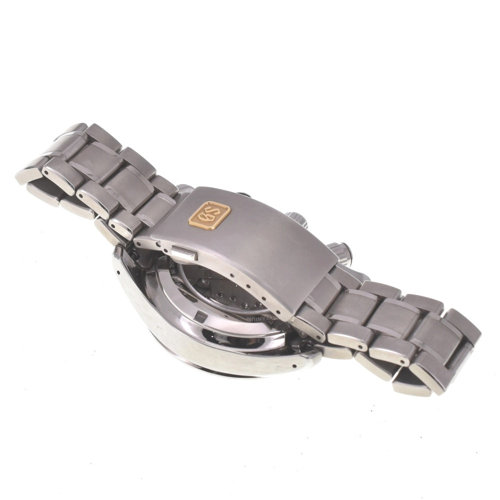 with paper SEIKO Grand Seiko SBGC005 Chronograph Date Power Reserve black Dial Spring drive Men's
 Watch B#141980