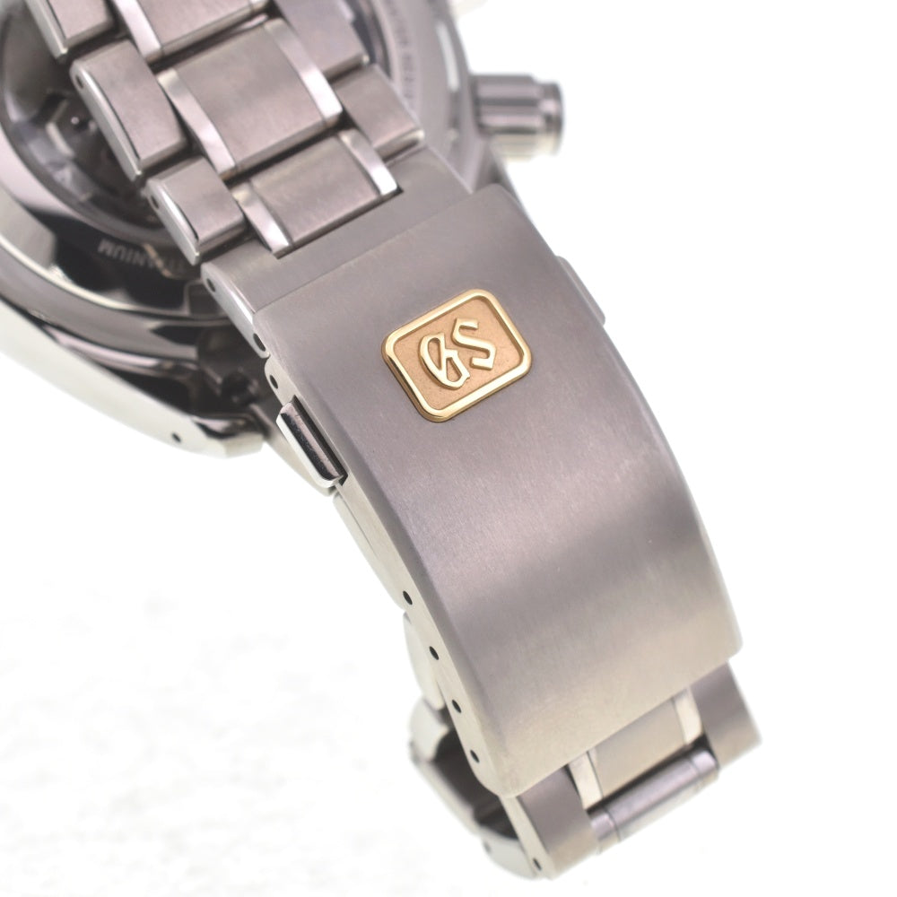 with paper SEIKO Grand Seiko SBGC005 Chronograph Date Power Reserve black Dial Spring drive Men's
 Watch B#141980