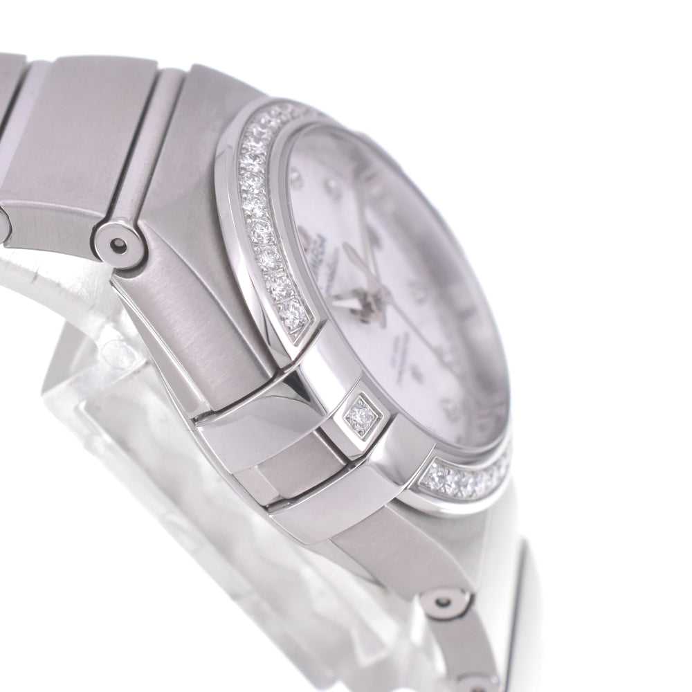 with paper OMEGA Constellation 123.15.27.20.55.003 diamond White shell Dial Automatic Ladies
 Watch B#141997