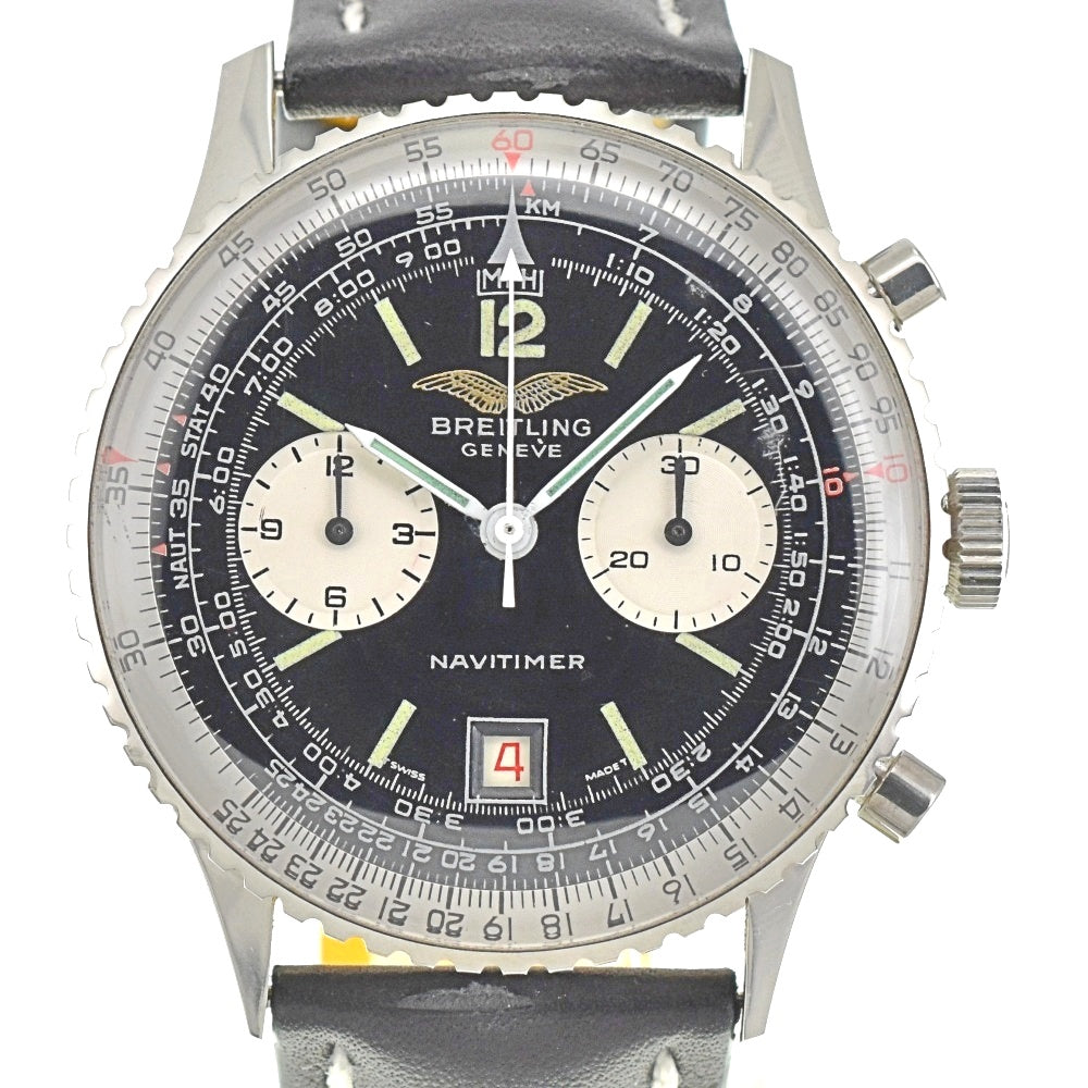 BREITLING Navi timer 7808 Chronograph Date Valjoux 7740 Black / Silver Dial Automatic Men's
 Watch B#141998