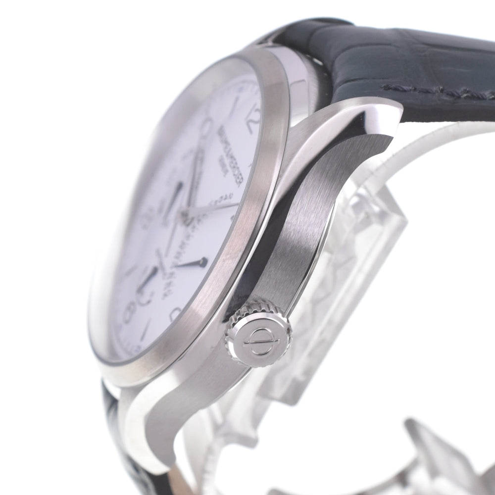 with paper Baume & Mercier Clifton MOA10449 Retrograde white Dial Automatic Men's
 Watch A#142002