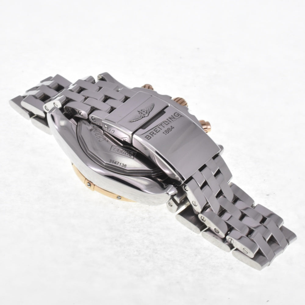 with paper BREITLING Chrono mat 44 CB0110 K18PG Bezel black Dial Automatic Men's
 Watch E#142010