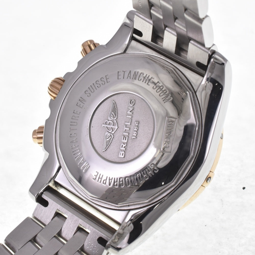 with paper BREITLING Chrono mat 44 CB0110 K18PG Bezel black Dial Automatic Men's
 Watch E#142010