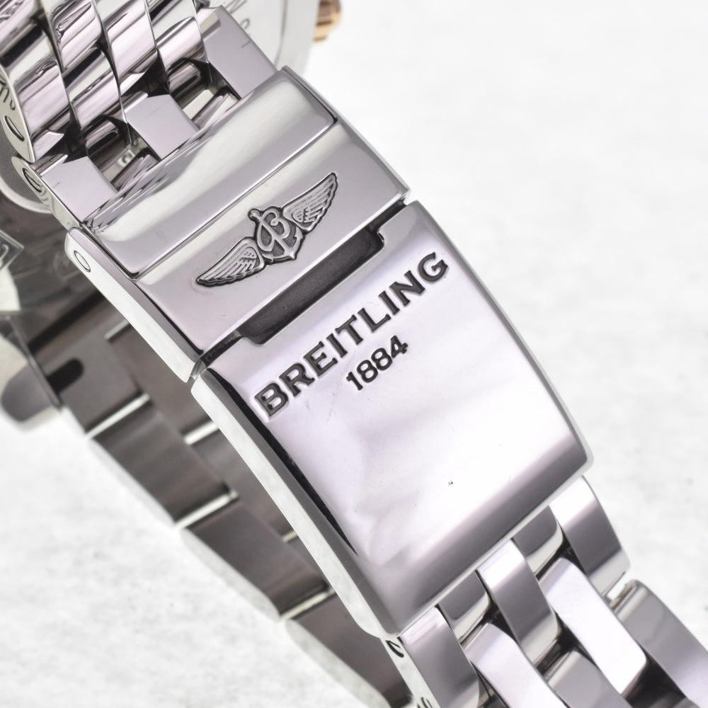 with paper BREITLING Chrono mat 44 CB0110 K18PG Bezel black Dial Automatic Men's
 Watch E#142010