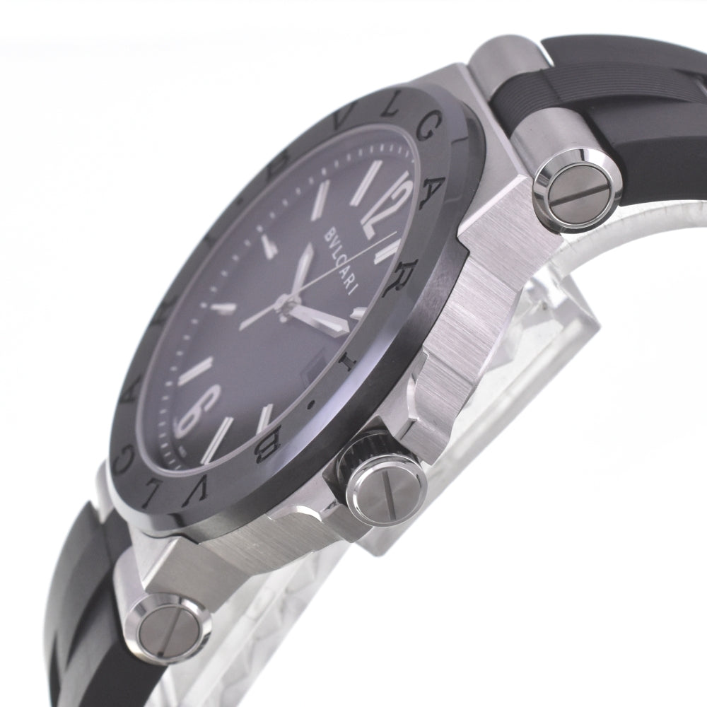 with paper BVLGARI Diagono DG42SC Date black Dial Automatic Men's
 Watch C#142012