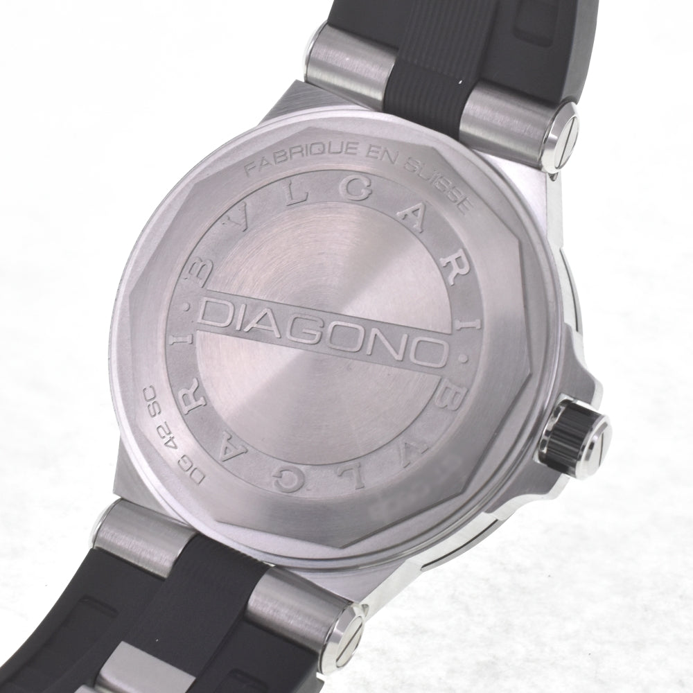 with paper BVLGARI Diagono DG42SC Date black Dial Automatic Men's
 Watch C#142012