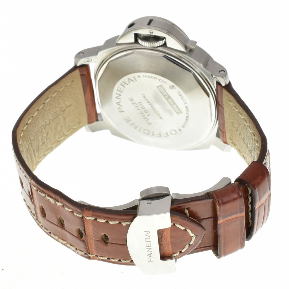 with paper PANERAI Luminor Marina PAM00049 Small second date white Dial Automatic Men's
 Watch E#142014