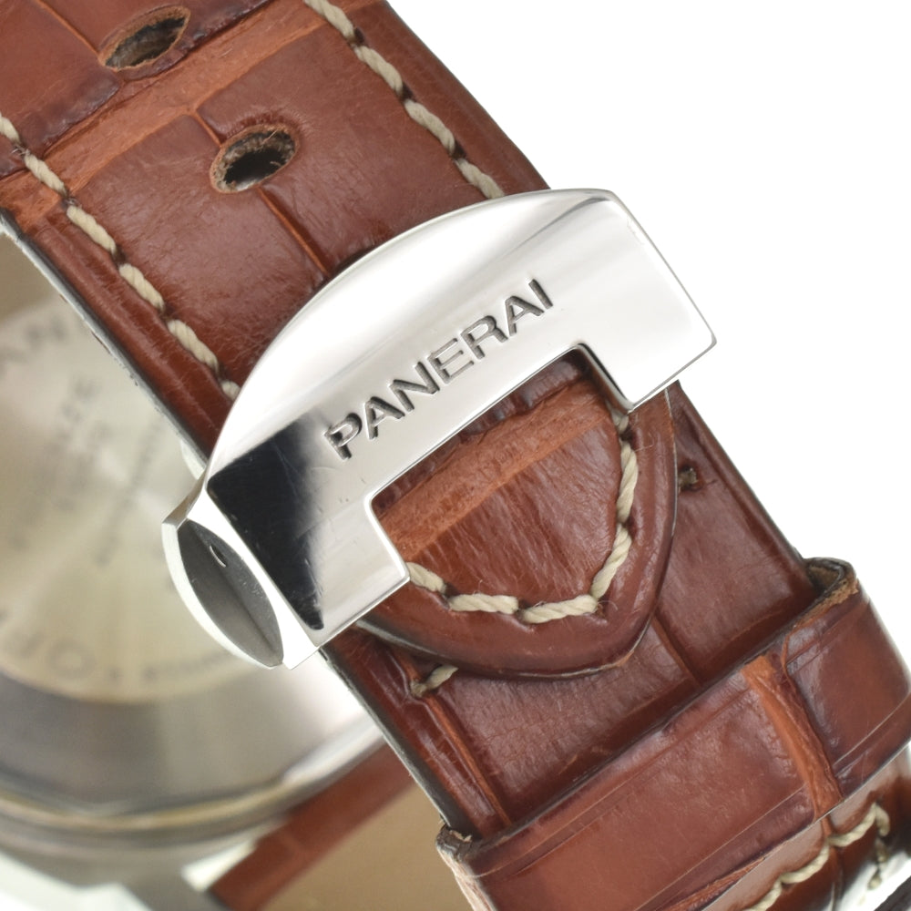 with paper PANERAI Luminor Marina PAM00049 Small second date white Dial Automatic Men's
 Watch E#142014