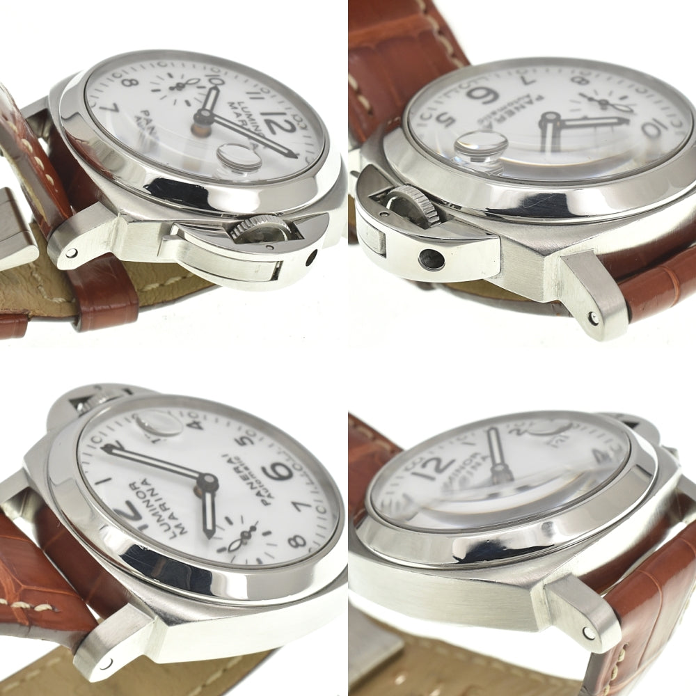 with paper PANERAI Luminor Marina PAM00049 Small second date white Dial Automatic Men's
 Watch E#142014