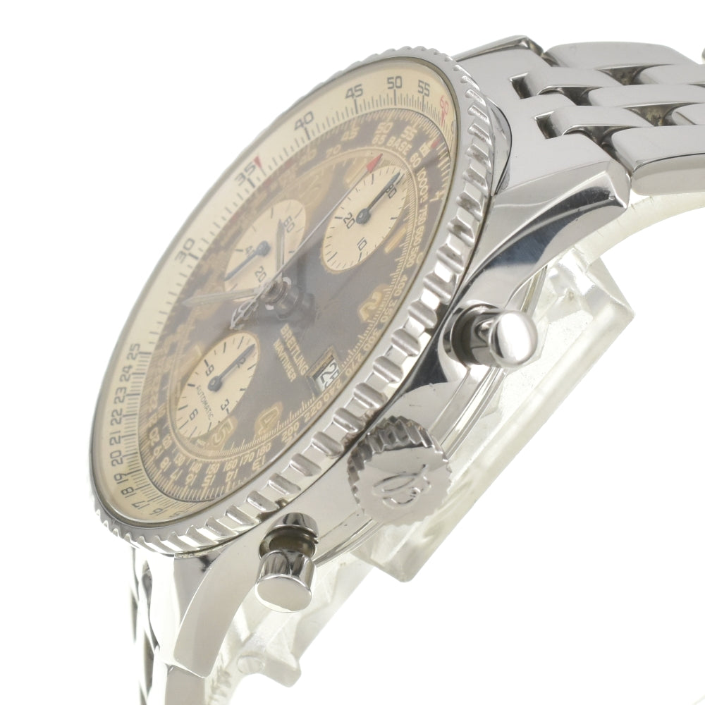 BREITLING Old Navi Timer A13022 Chronograph Tropical Dial Navy Dial Automatic Men's
 Watch E#142030