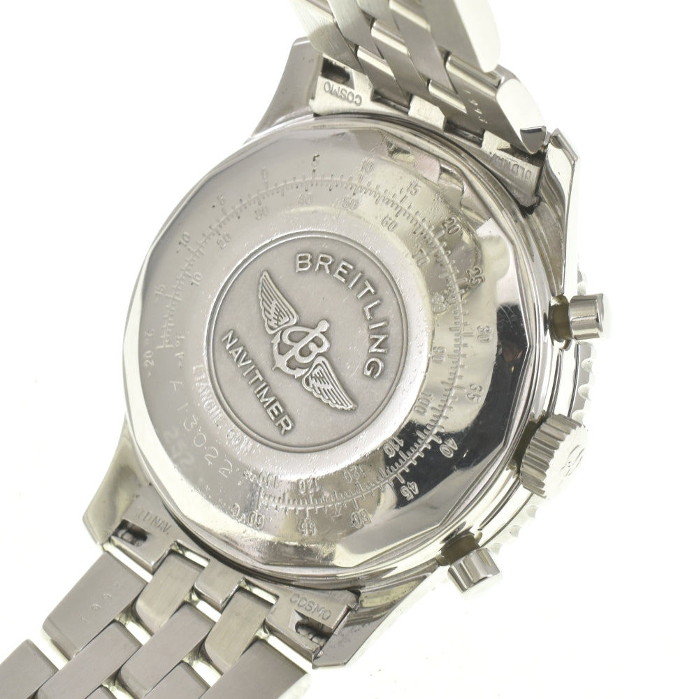 BREITLING Old Navi Timer A13022 Chronograph Tropical Dial Navy Dial Automatic Men's
 Watch E#142030