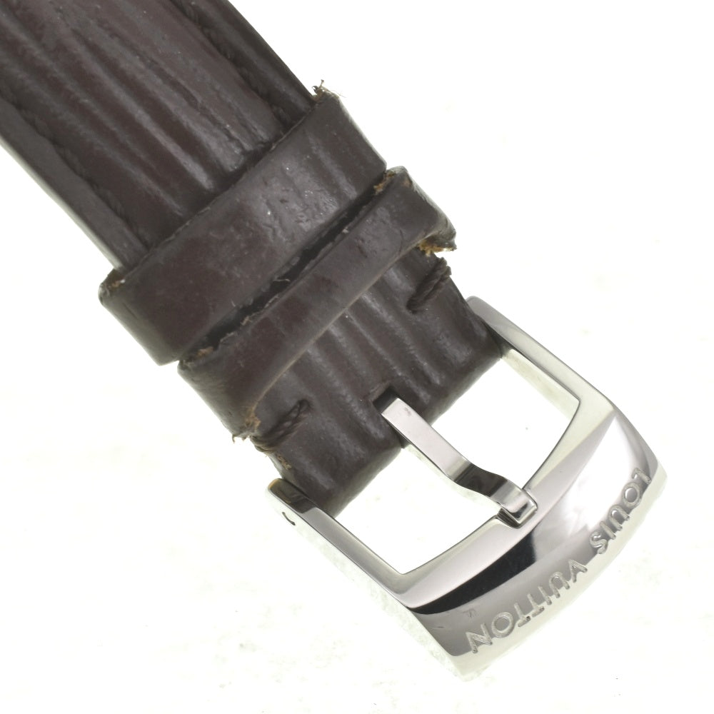 LOUIS VUITTON Tambour Q1212 Stainless Steel / Leather light brown Dial Quartz Ladies
 Watch E#142038