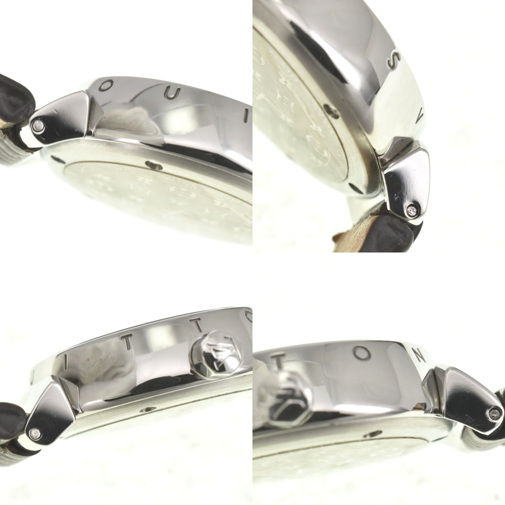 LOUIS VUITTON Tambour Q1212 Stainless Steel / Leather light brown Dial Quartz Ladies
 Watch E#142038