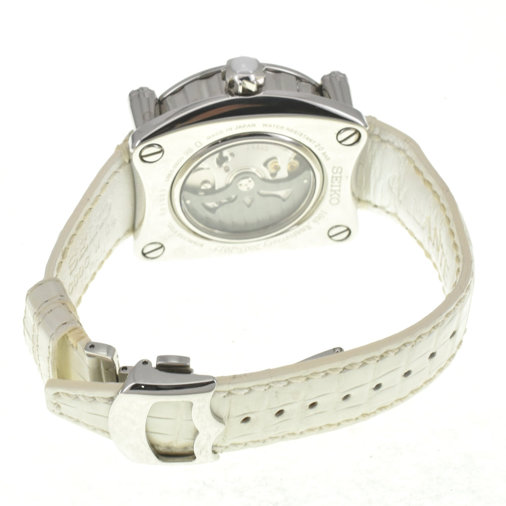 SEIKO Galante 10th Anniversary Limited Edition of 100 pieces worldwide SBLA087 Diamond GMT Power Reserve Date Silver Dial Spring drive Men's
 Watch E#142042