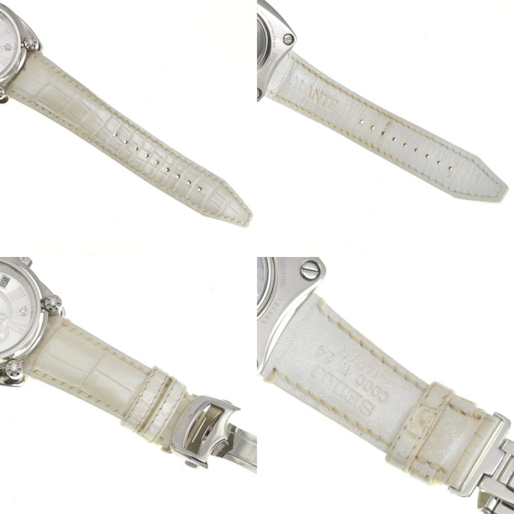 SEIKO Galante 10th Anniversary Limited Edition of 100 pieces worldwide SBLA087 Diamond GMT Power Reserve Date Silver Dial Spring drive Men's
 Watch E#142042