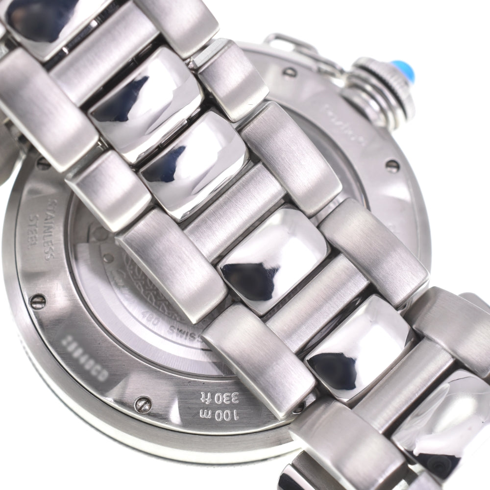 CARTIER Pasha W31037H3 GMT power reserve date Silver Dial Automatic Men's
 Watch P#142043