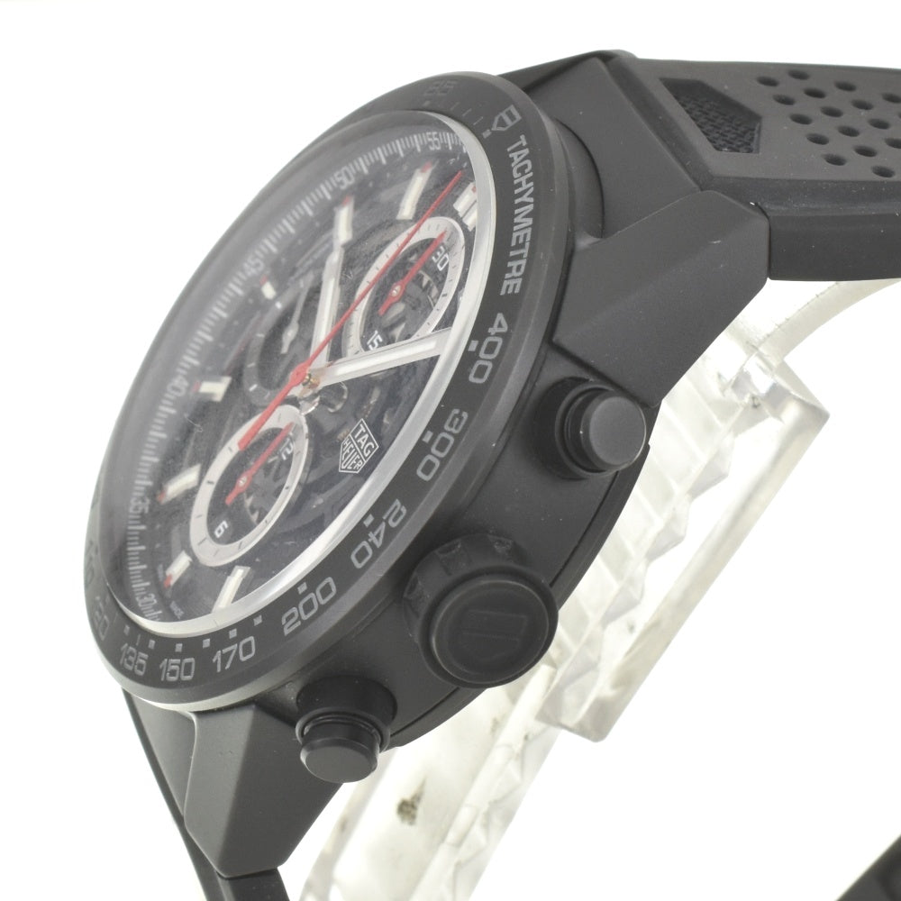 with paper TAG HEUER Carrera CAR2090.FT6088 Caliber Heuer 01 skeleton Dial Automatic Men's
 Watch E#142052