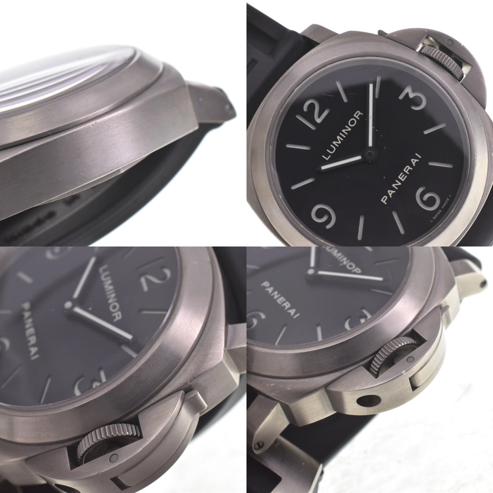 PANERAI Luminor base PAM00176 Titanium / rubber black Dial Hand Winding Men's
 Watch E#142054