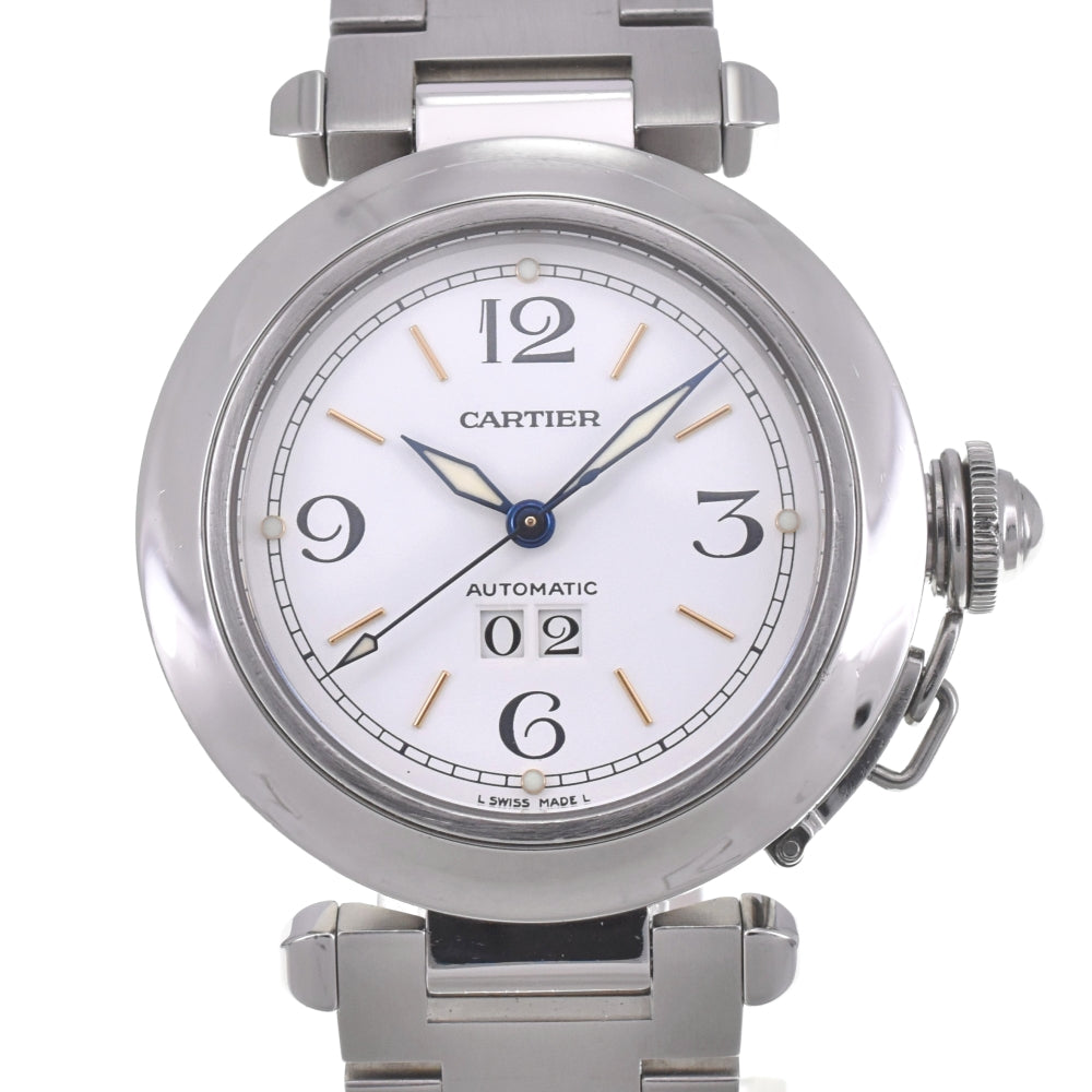 CARTIER Pasha C Big Date W31044M7 white Dial Automatic Unisex
 Watch D#142063