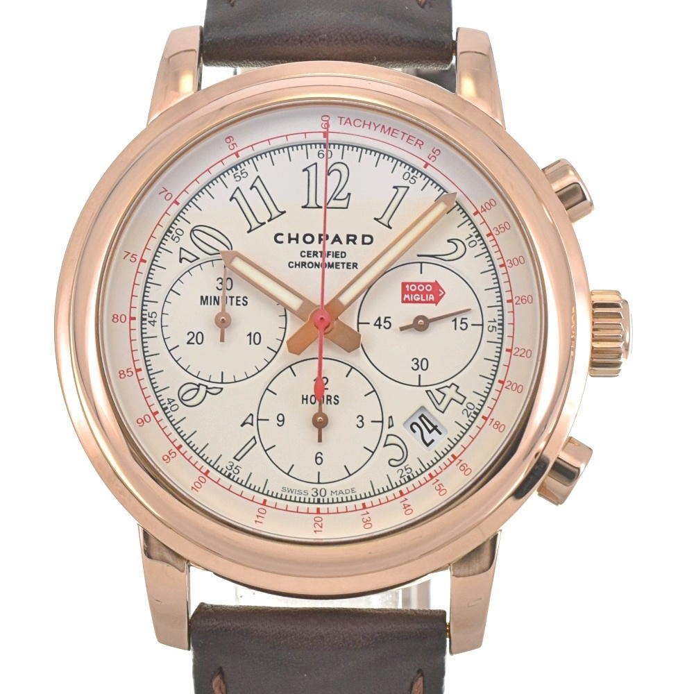 Chopard Mille Miglia 18K Gold 2014 Race Edition 161274-5006 Limited to 250 pieces Chronograph Date white Dial Automatic Men's
 Watch J#142066
