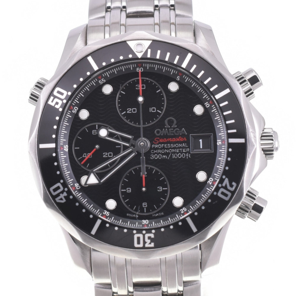 with paper OMEGA Seamaster Professional Divers 300M 213.30.42.40.01.001 Chronograph Date black Dial Automatic Men's
 Watch K#142068