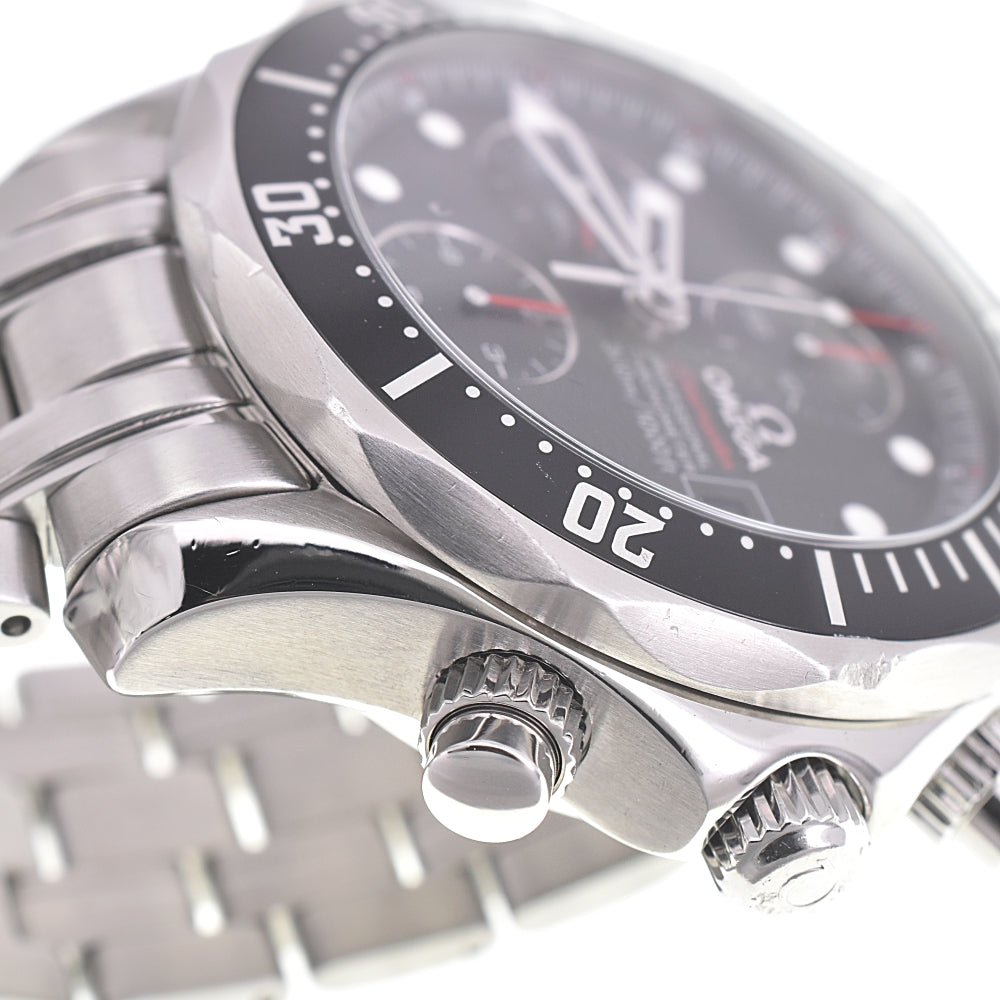 with paper OMEGA Seamaster Professional Divers 300M 213.30.42.40.01.001 Chronograph Date black Dial Automatic Men's
 Watch K#142068