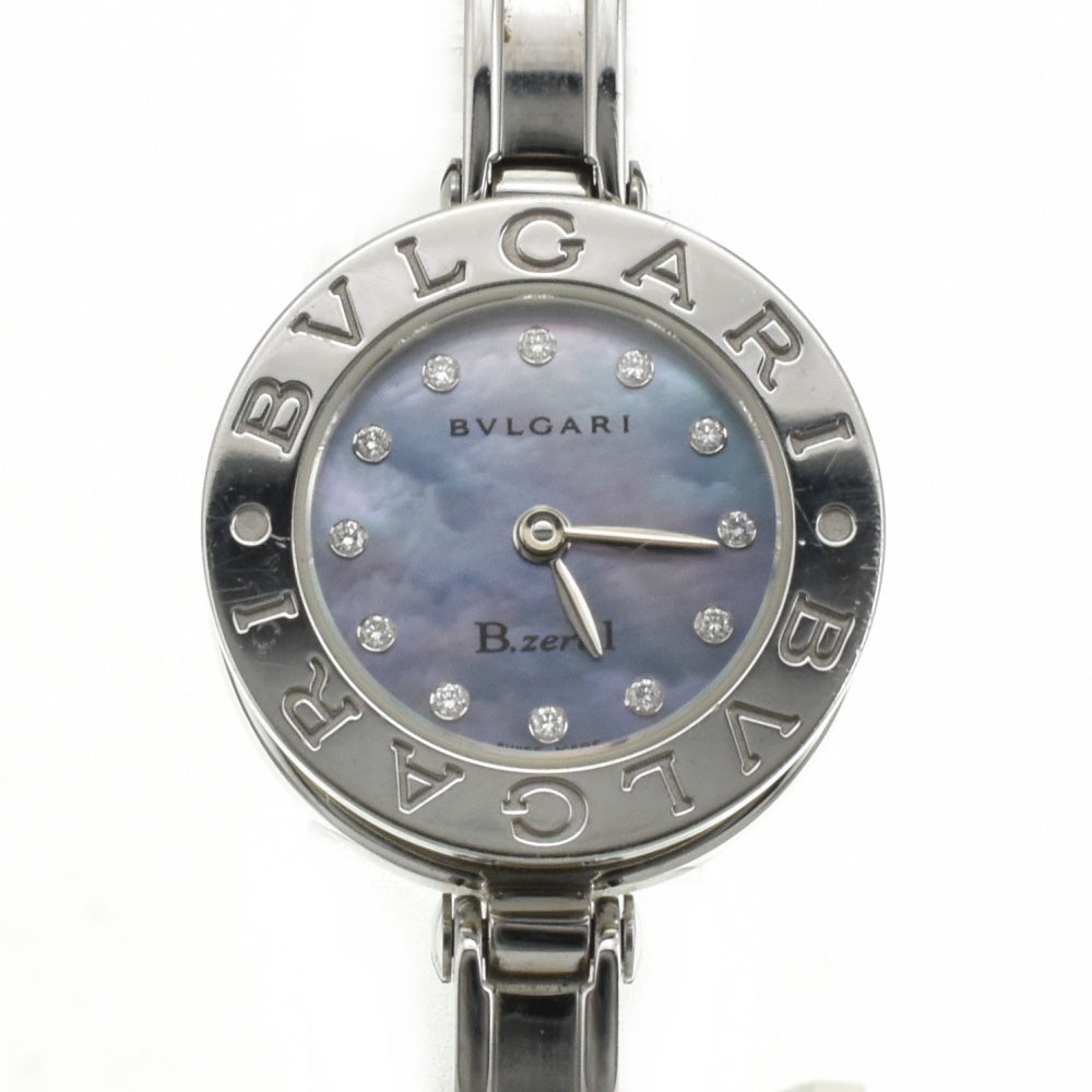 BVLGARI B.zero1 BZ22S 12P diamond Blue shell Dial Quartz Ladies
 Watch E#142071