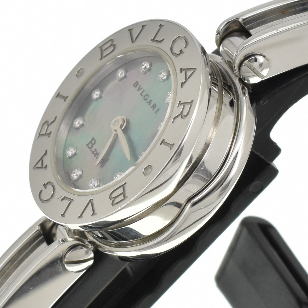 BVLGARI B.zero1 BZ22S 12P diamond Blue shell Dial Quartz Ladies
 Watch E#142071