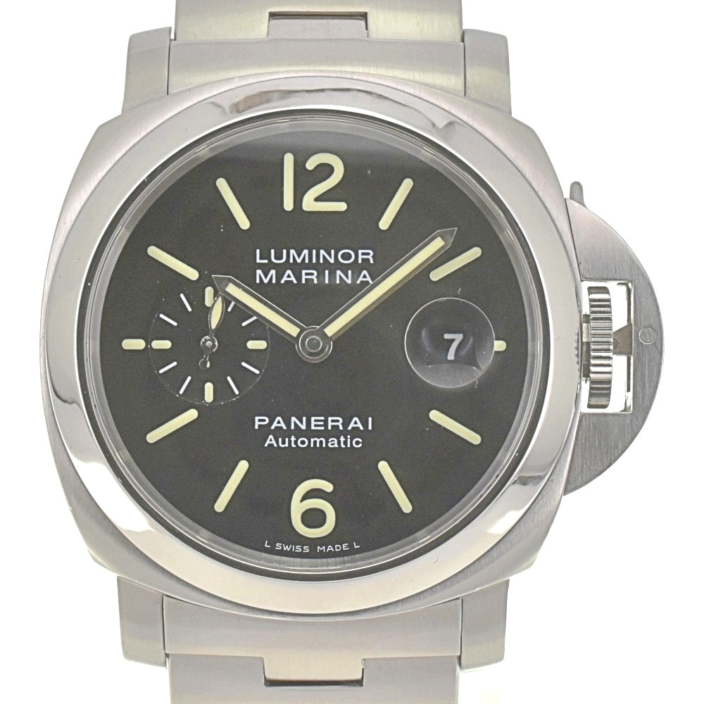 with paper PANERAI Luminor Marina PAM00299 Small second date black Dial Automatic Men's
 Watch D#142072