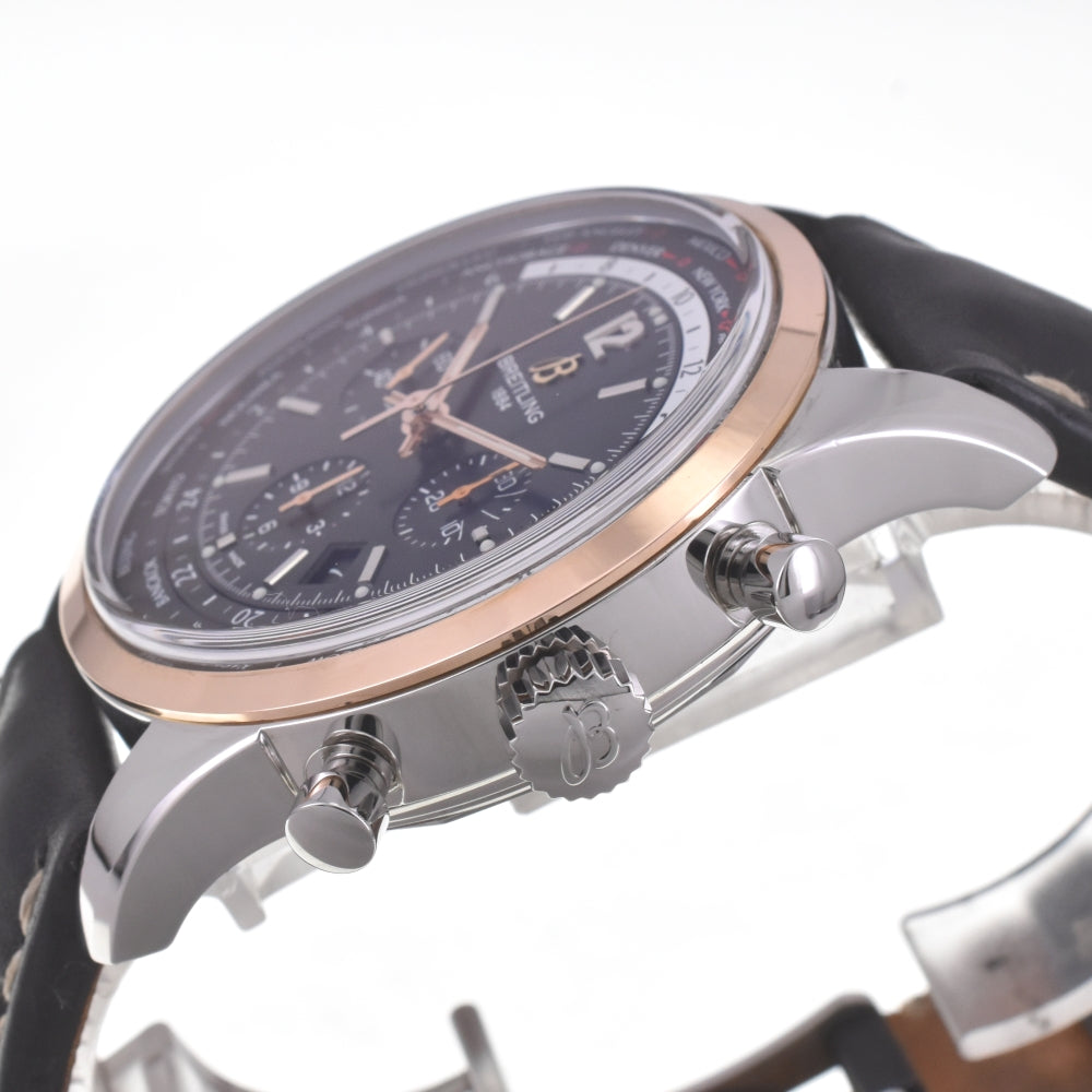 BREITLING Transocean UB0510 Chronograph K18PGBezel black Dial Automatic Men's
 Watch G#142073