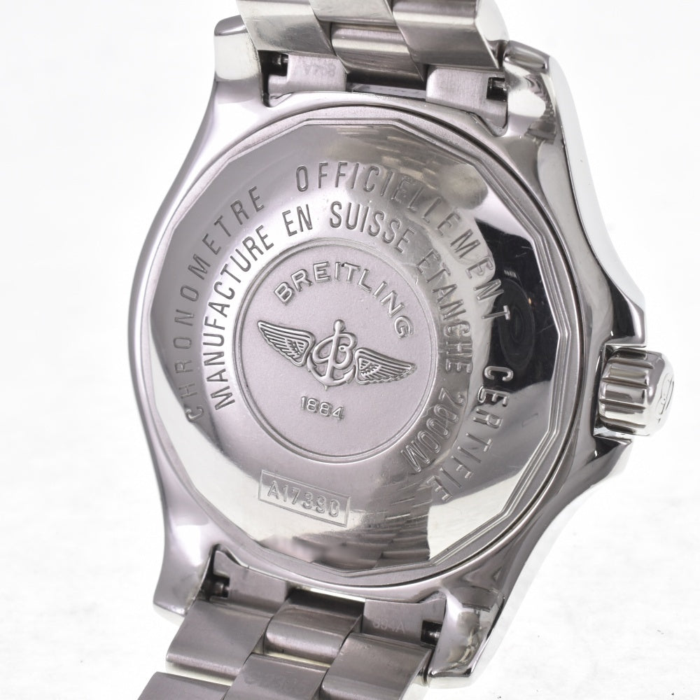 with paper BREITLING Super Ocean Steel Fish A17390 black Dial Automatic Men's
 Watch E#142078