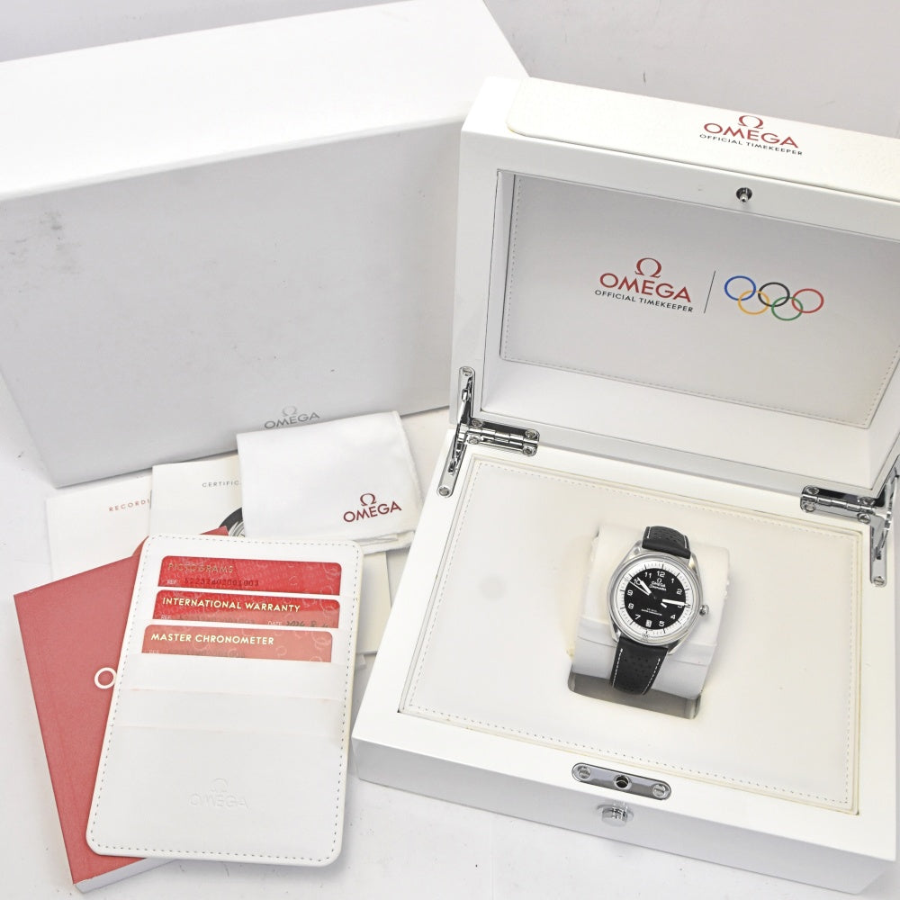 with paper OMEGA Seamaster Olympic Official Timekeeper 522.32.40.20.01.003 Limited to 2,032 pieces worldwide Black White Dial Automatic Men's
 Watch C#142080