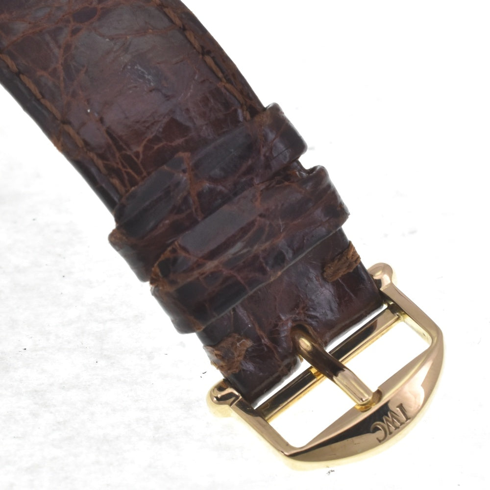 IWC SCHAFFHAUSEN Amalfi Chronograph IW370301 vintage Date K18YG/Leather Cal.75320 white Dial Automatic Men's
 Watch E#142084