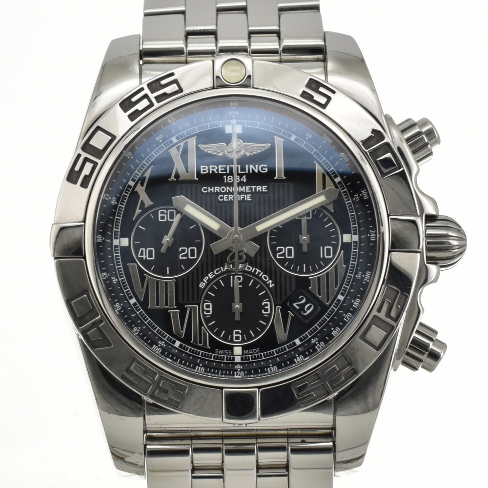 BREITLING Chrono mat 44 AB0110 Chronograph Date black Dial Automatic Men's
 Watch E#142086