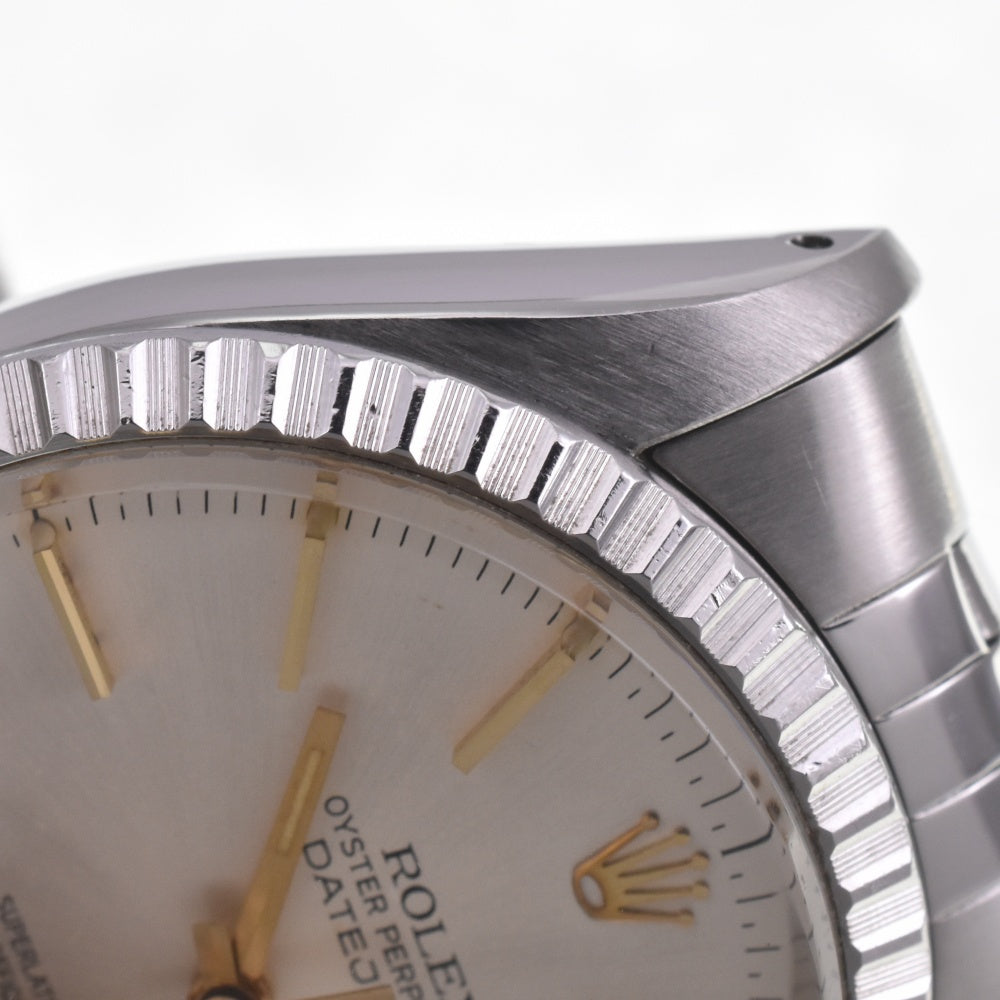 ROLEX Oyster Perpetual DATEJUST 16030 vintage Cal.3035 Silver Dial Automatic Men's
 Watch E#142100