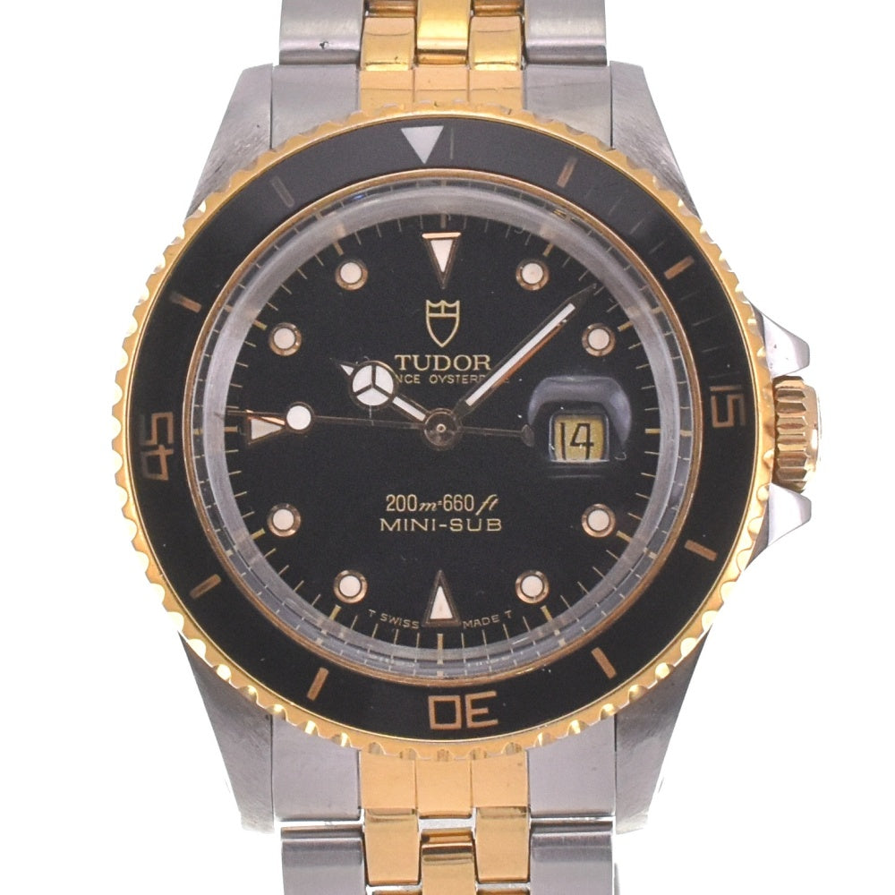 with paper TUDOR Prince Oyster Date Mini Sub 73091 vintage black Dial Automatic Boy's
 Watch I#142102