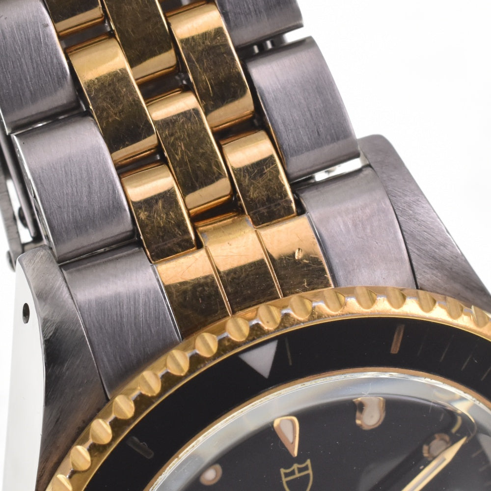 with paper TUDOR Prince Oyster Date Mini Sub 73091 vintage black Dial Automatic Boy's
 Watch I#142102