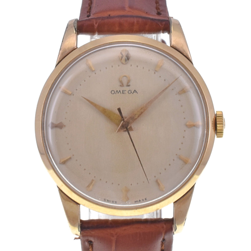 OMEGA 2498-9SC vintage Cal.283 Gold Plated gold Dial Hand Winding Men's
 Watch E#142103