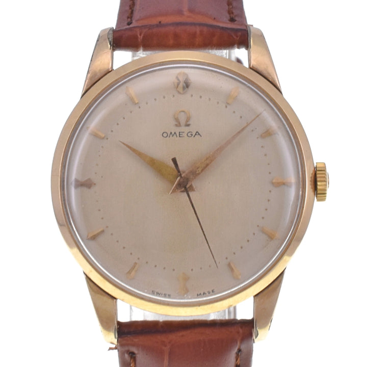 OMEGA 2498-9SC vintage Cal.283 Gold Plated gold Dial Hand Winding Men's
 Watch E#142103