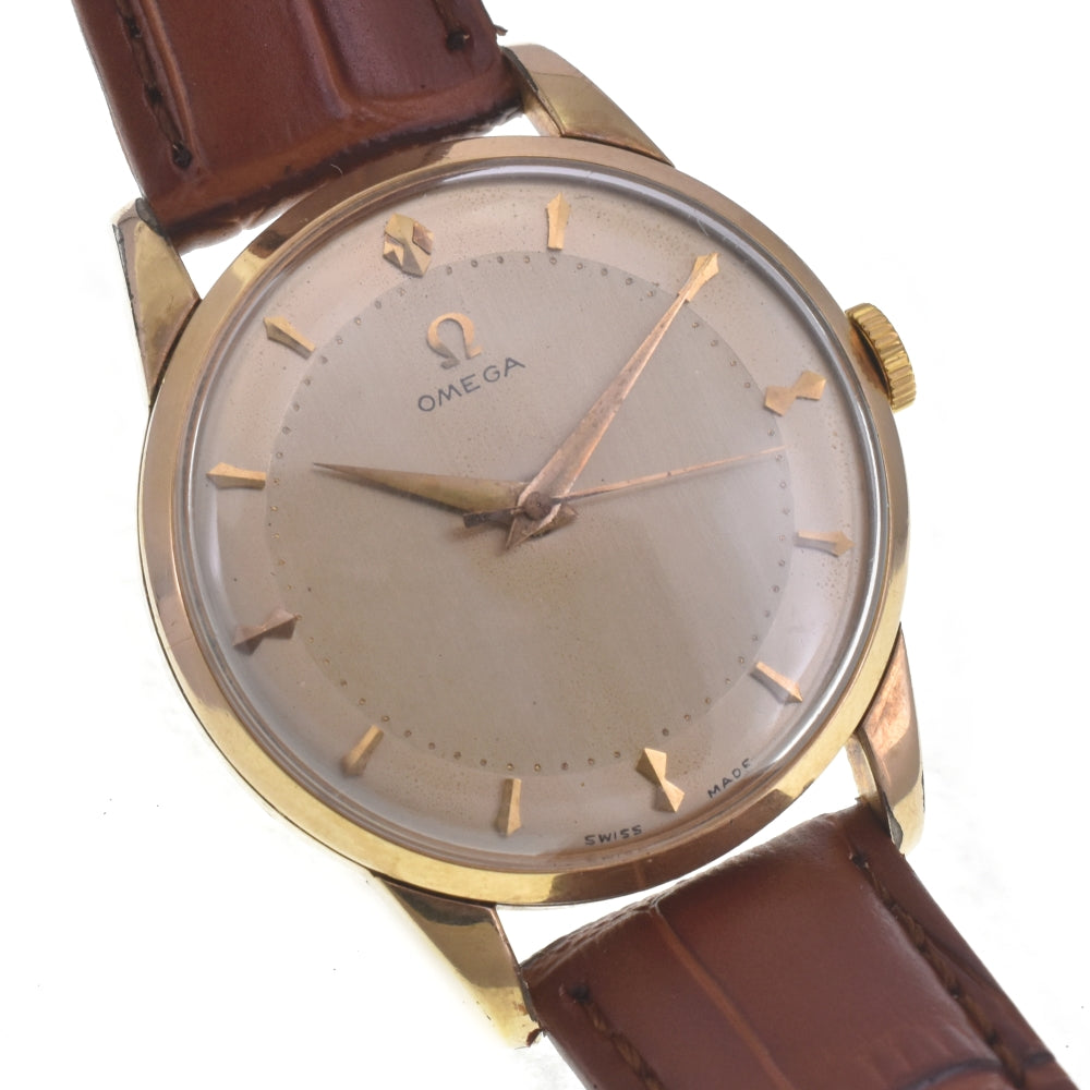 OMEGA 2498-9SC vintage Cal.283 Gold Plated gold Dial Hand Winding Men's
 Watch E#142103