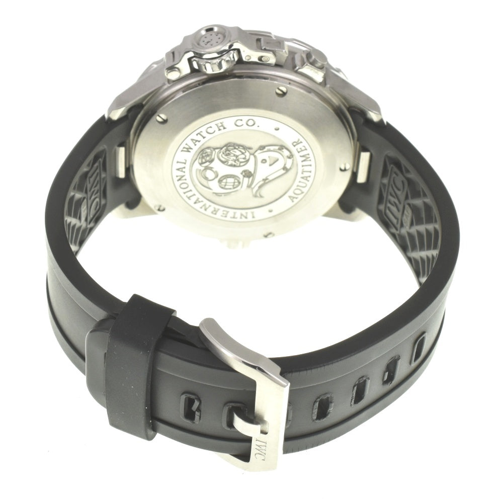 with paper IWC SCHAFFHAUSEN Aqua timer IW354702 Deep Two Date black Dial Automatic Men's
 Watch D#142106