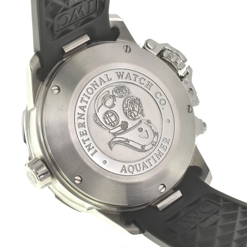 with paper IWC SCHAFFHAUSEN Aqua timer IW354702 Deep Two Date black Dial Automatic Men's
 Watch D#142106